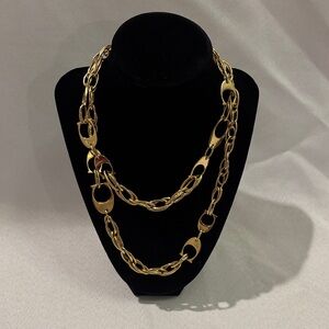 Vintage Coach Gold-Tone Chain Necklace